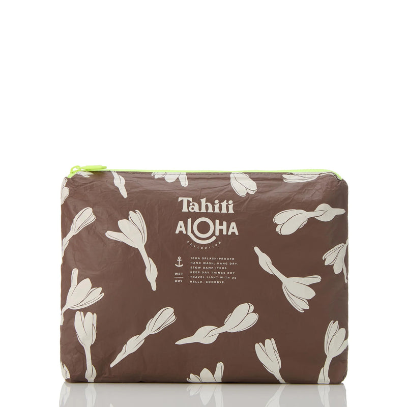 ALOHA COLLECTION - MID POUCH HEIPUA SANDSTONE ON COCONUT ALOHA COLLECTION - MID POUCH HEIPUA SANDSTONE ON COCONUT