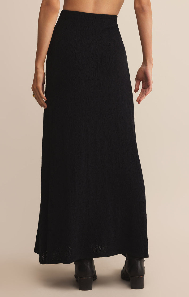 Z SUPPLY - TIBI MESH MAXI SKIRT BLACK