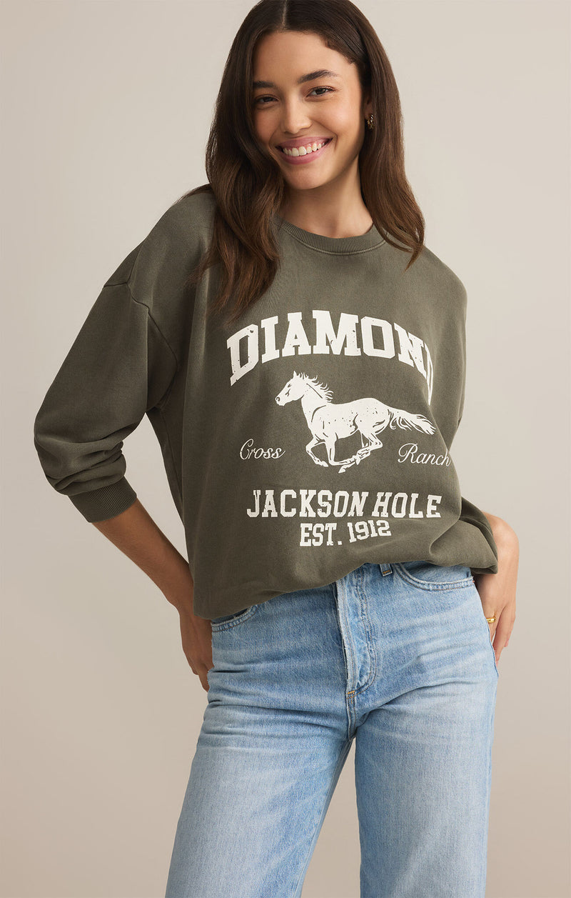 Z SUPPLY - DIAMOND SUNDAY SWEATSHIRT