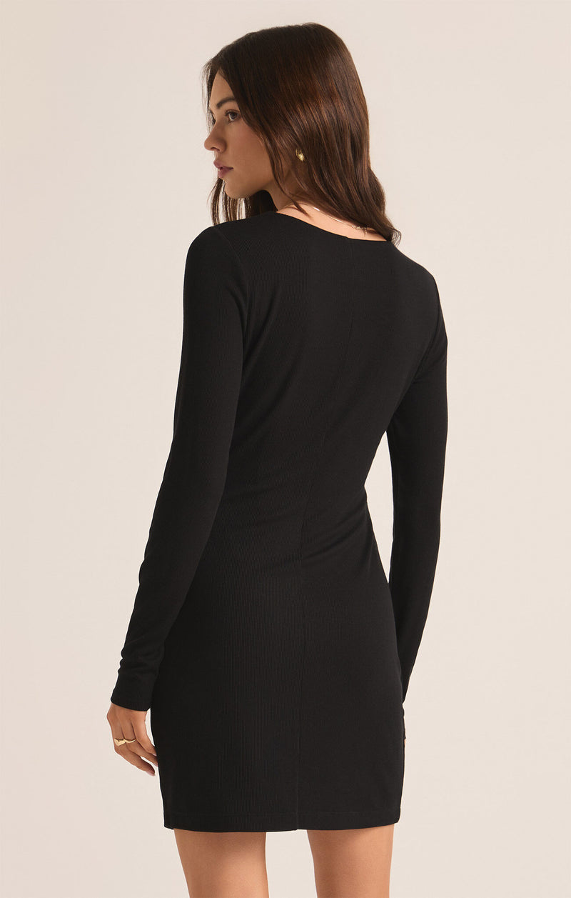 Z SUPPLY - WINNIE RIB DRESS BLACK