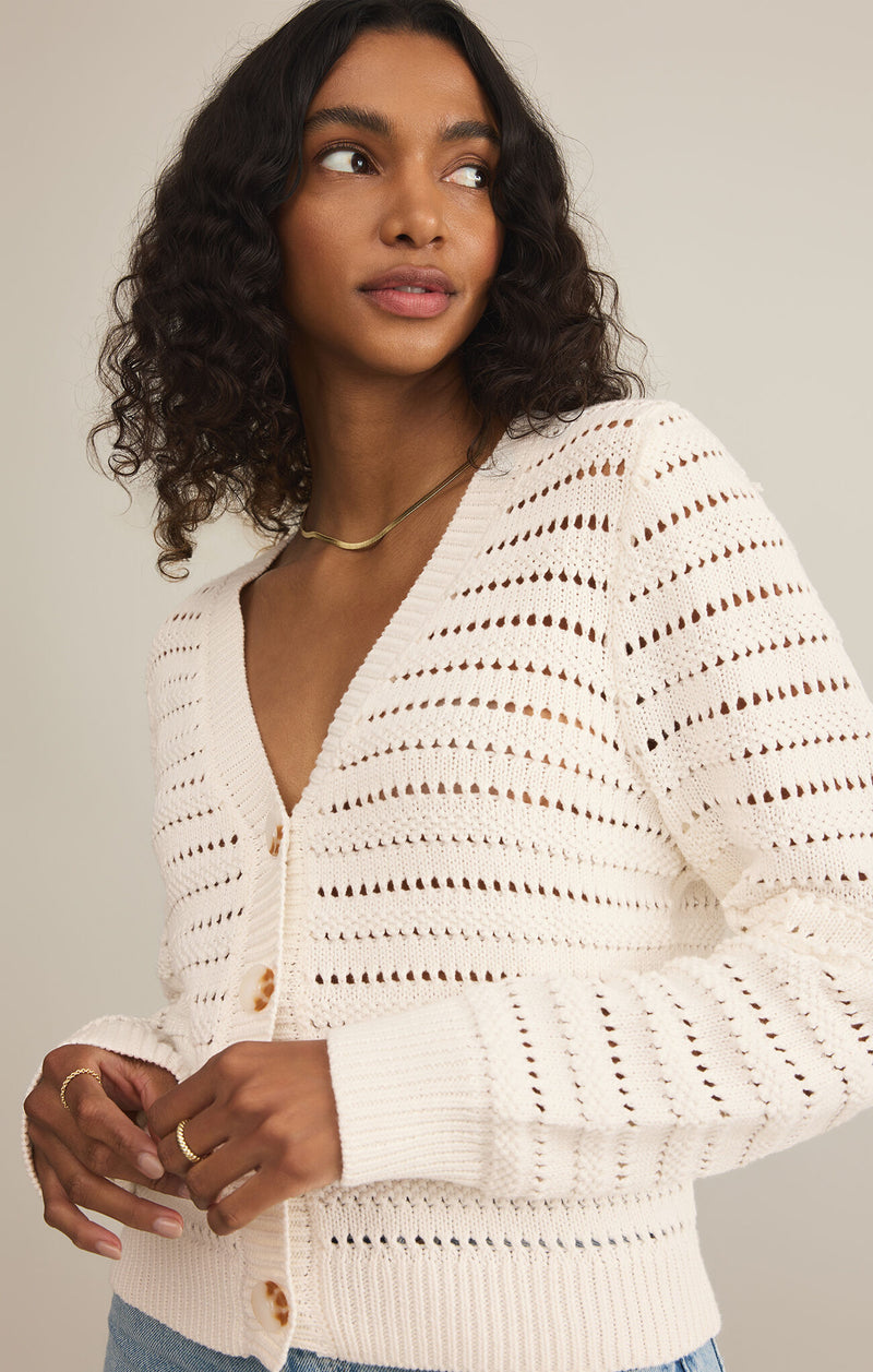 Z SUPPLY - ROMANCE CARDIGAN SEA SALT