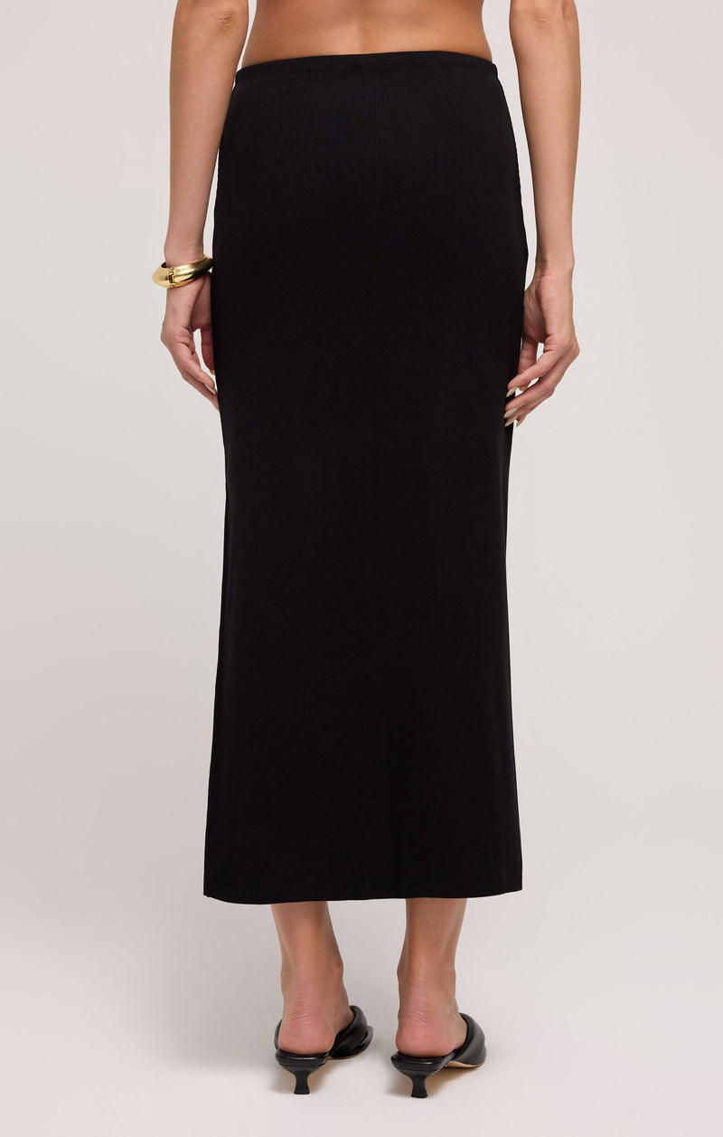 Z SUPPLY - JALEN MIDI SKIRT BLACK