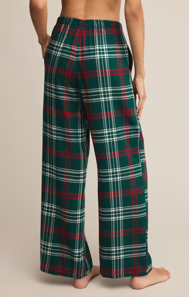 Z SUPPLY - HANGOUT PLAID PANT MISTLETOE
