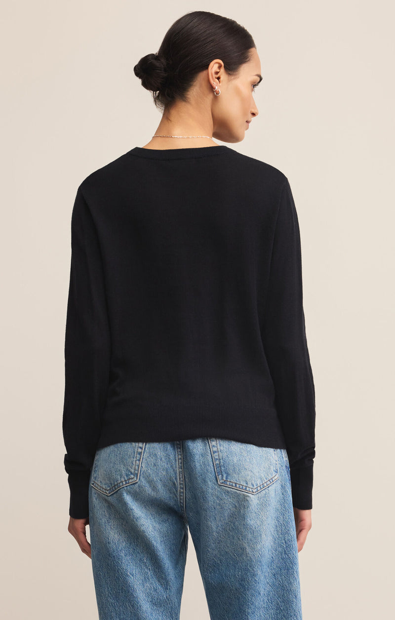 Z SUPPLY - THE PERFECT LAYER SWEATER BLACK