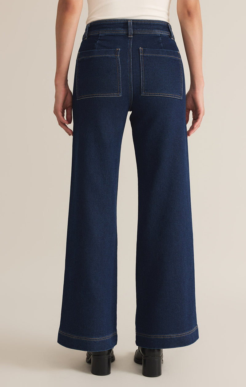 Z SUPPLY - RILYNN WIDE LEG DENIM TROUSER