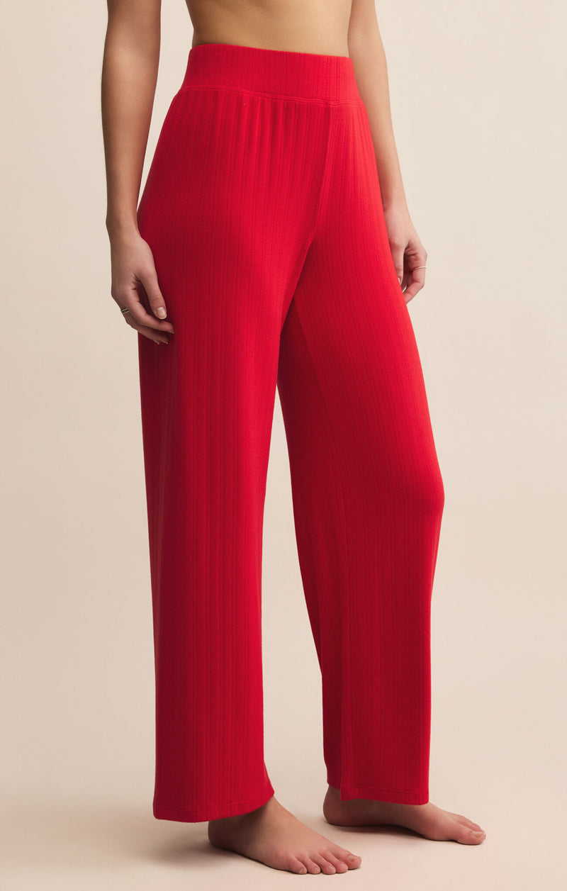 Z SUPPLY - LUXE POINTELLE PANT HAUTE RED