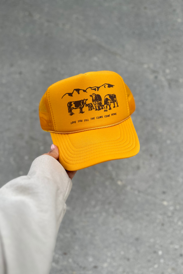 NFM - COWS COME HOME TRUCKER HAT GOLD