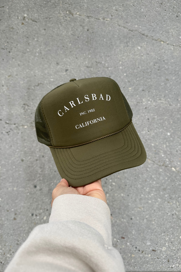 NFM - HOMETOWN TRUCKER HAT CARLSBAD OLIVE