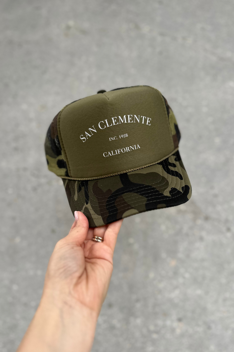 NFM- HOMETOWN TRUCKER HAT SAN CLEMENTE CAMO