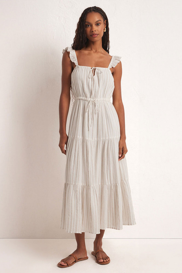 Z SUPPLY - LA BRISA DOBBY STRIPE DRESS