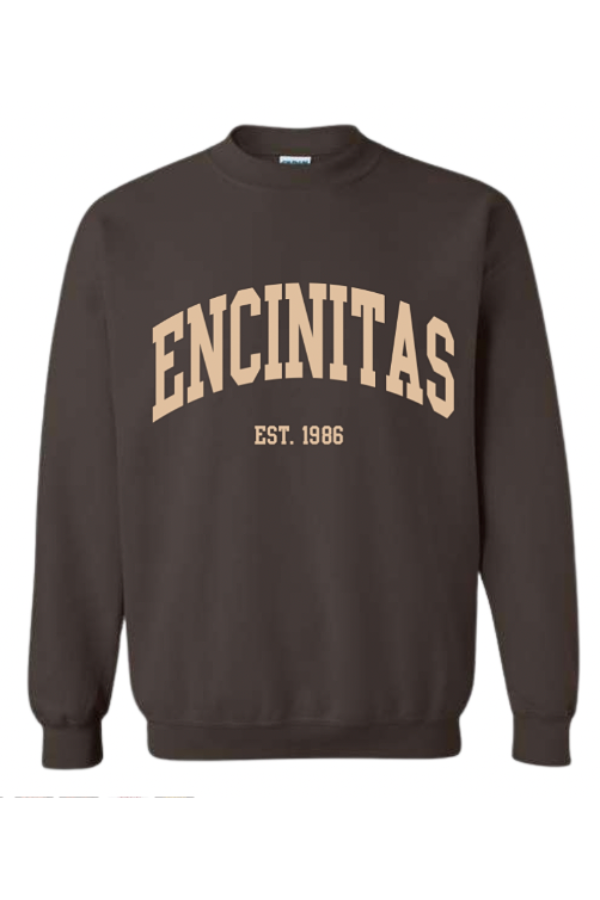 SWIRL SOCIETY - HOMETOWN ENCINITAS CREW NECK CHOCOLATE SAND