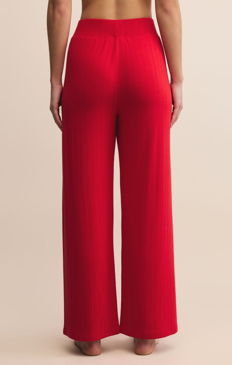 Z SUPPLY - LUXE POINTELLE PANT HAUTE RED