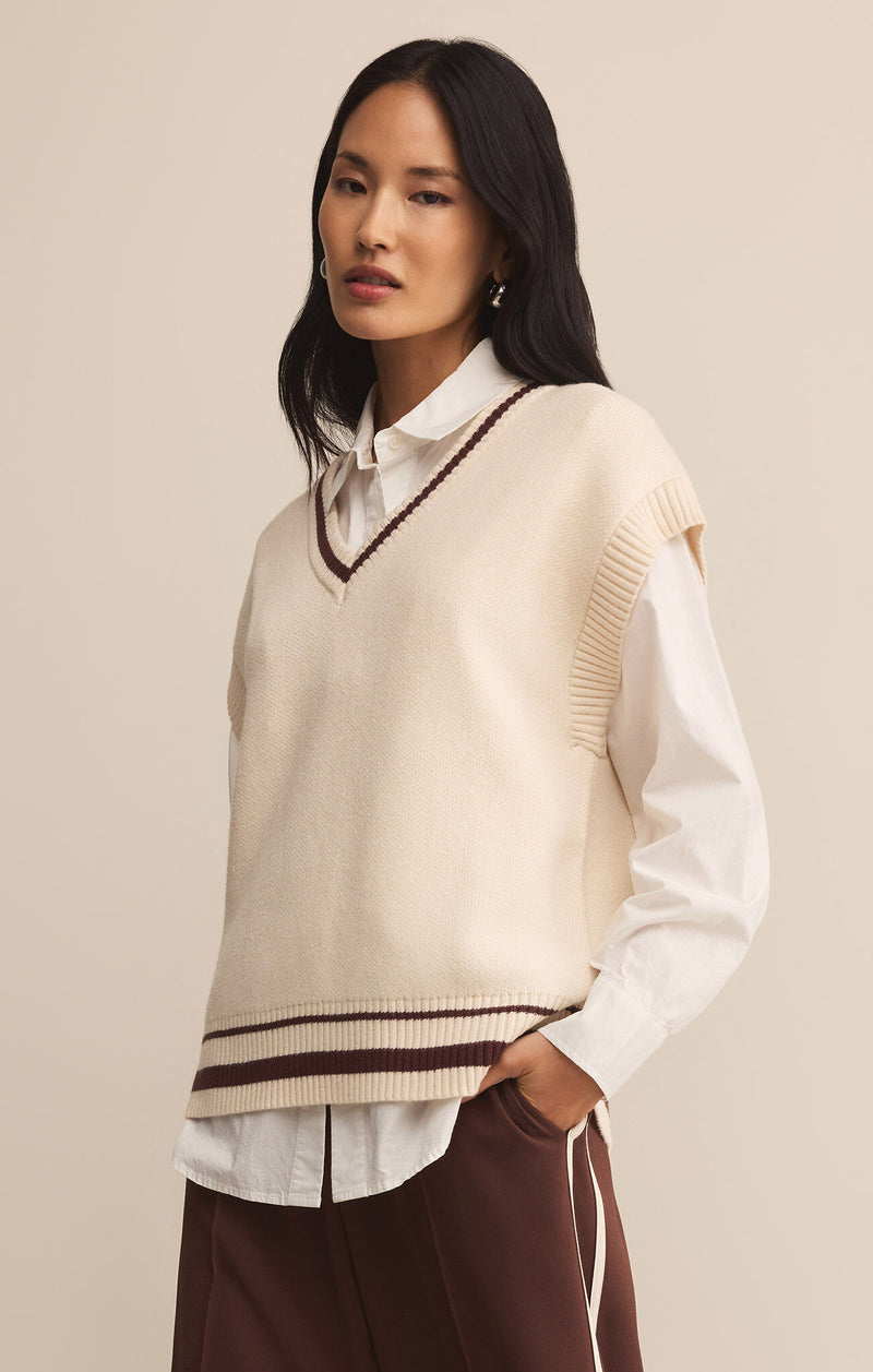 Z SUPPLY - FLETCHER SWEATER VEST CRYSTAL