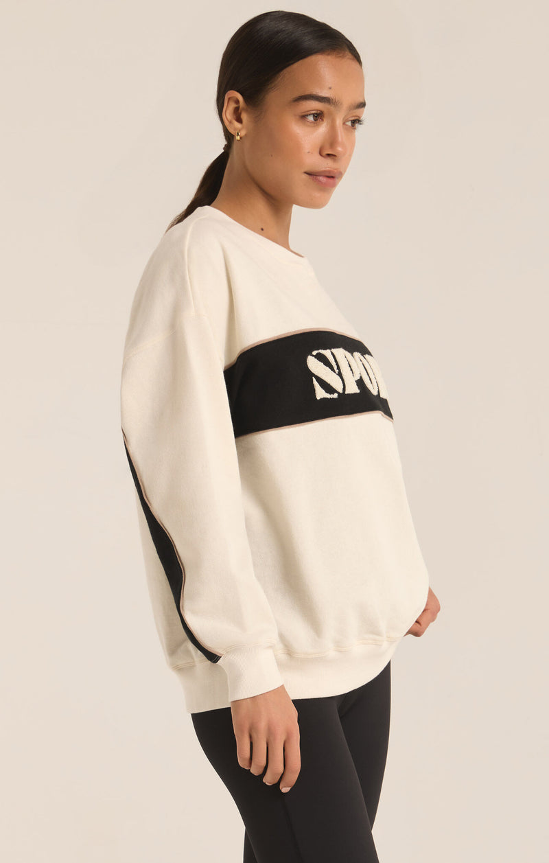 Z SUPPLY - SPORT SWEATSHIRT SANDSTONE