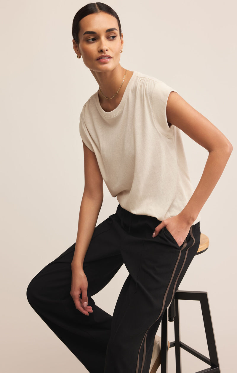 Z SUPPLY - SAUNDER TRACK PANT BLACK