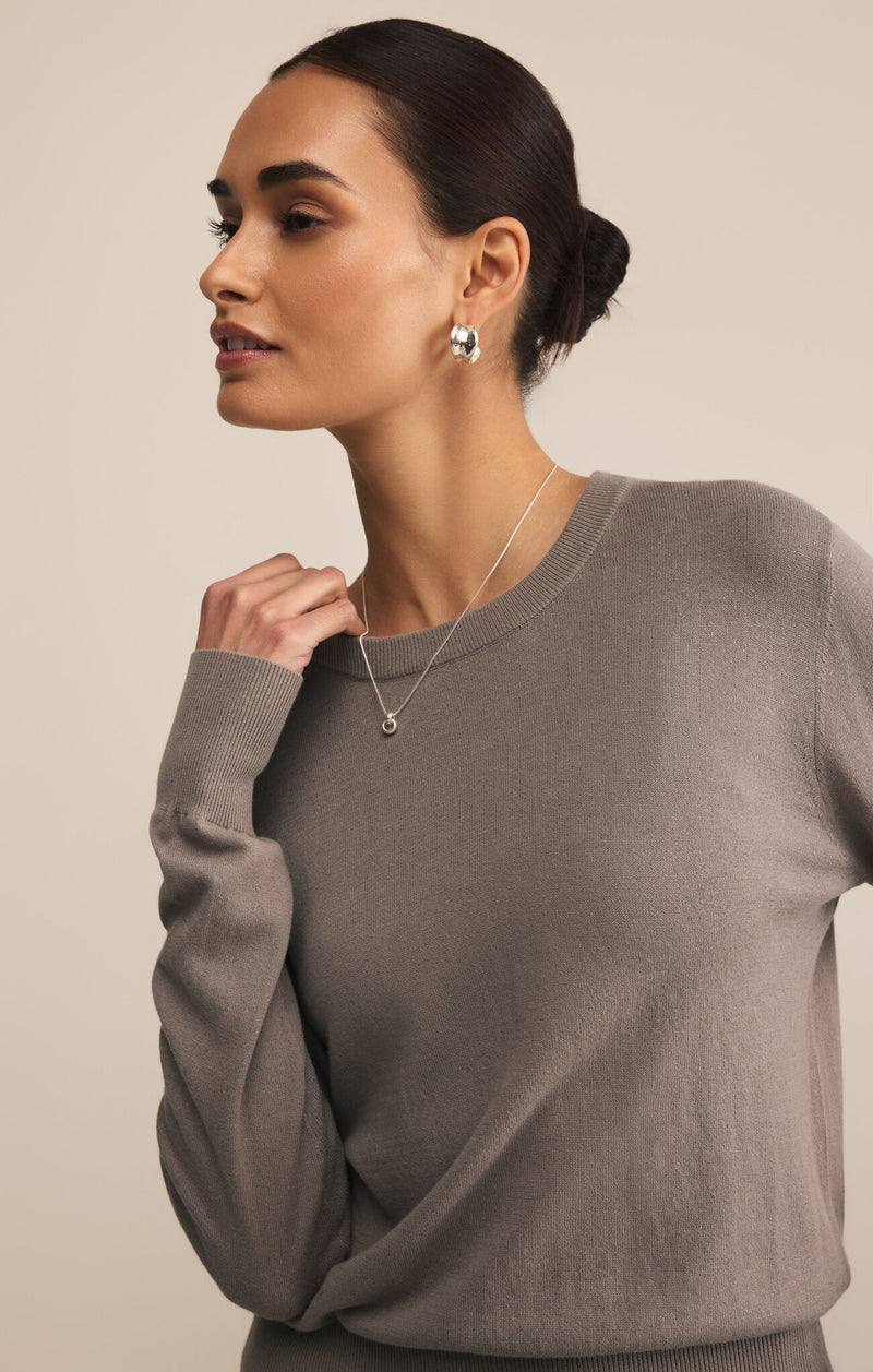 Z SUPPLY - THE PERFECT LAYER SWEATER LIGHT TAVERN