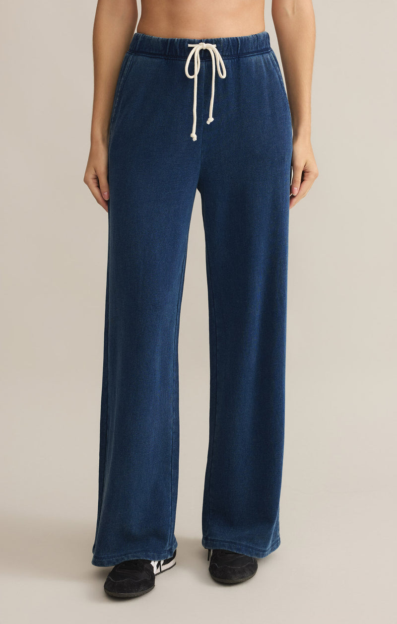 Z SUPPLY - HUNTER KNIT DENIM PANT INDIGO