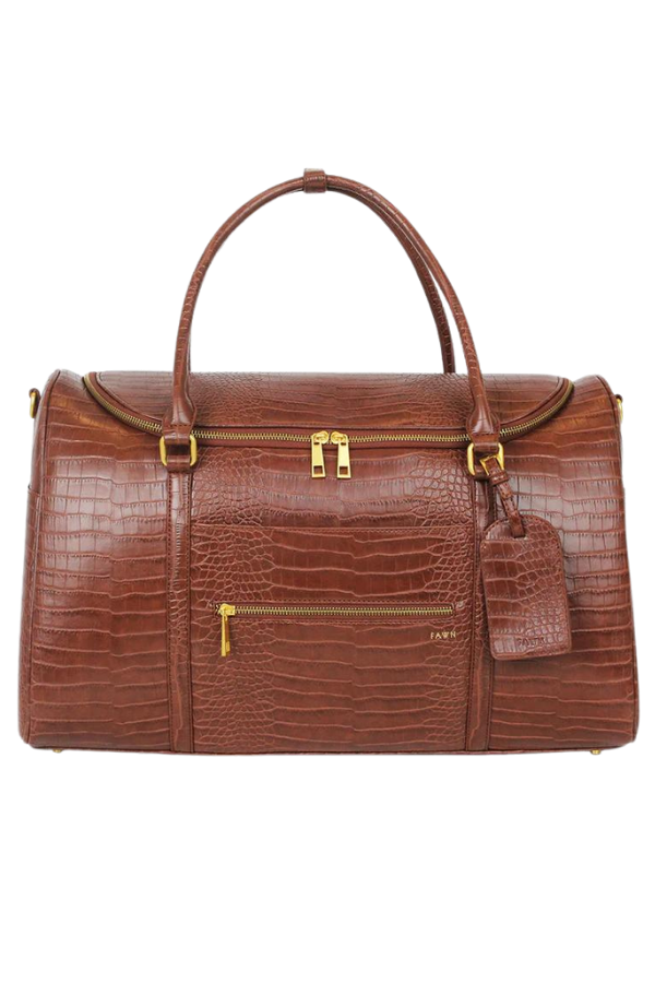 FAWN DESIGN - THE WEEKENDER CROC PECAN