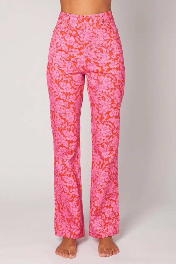 ROLLAS - IVY FLORAL BOOTCUT PANT