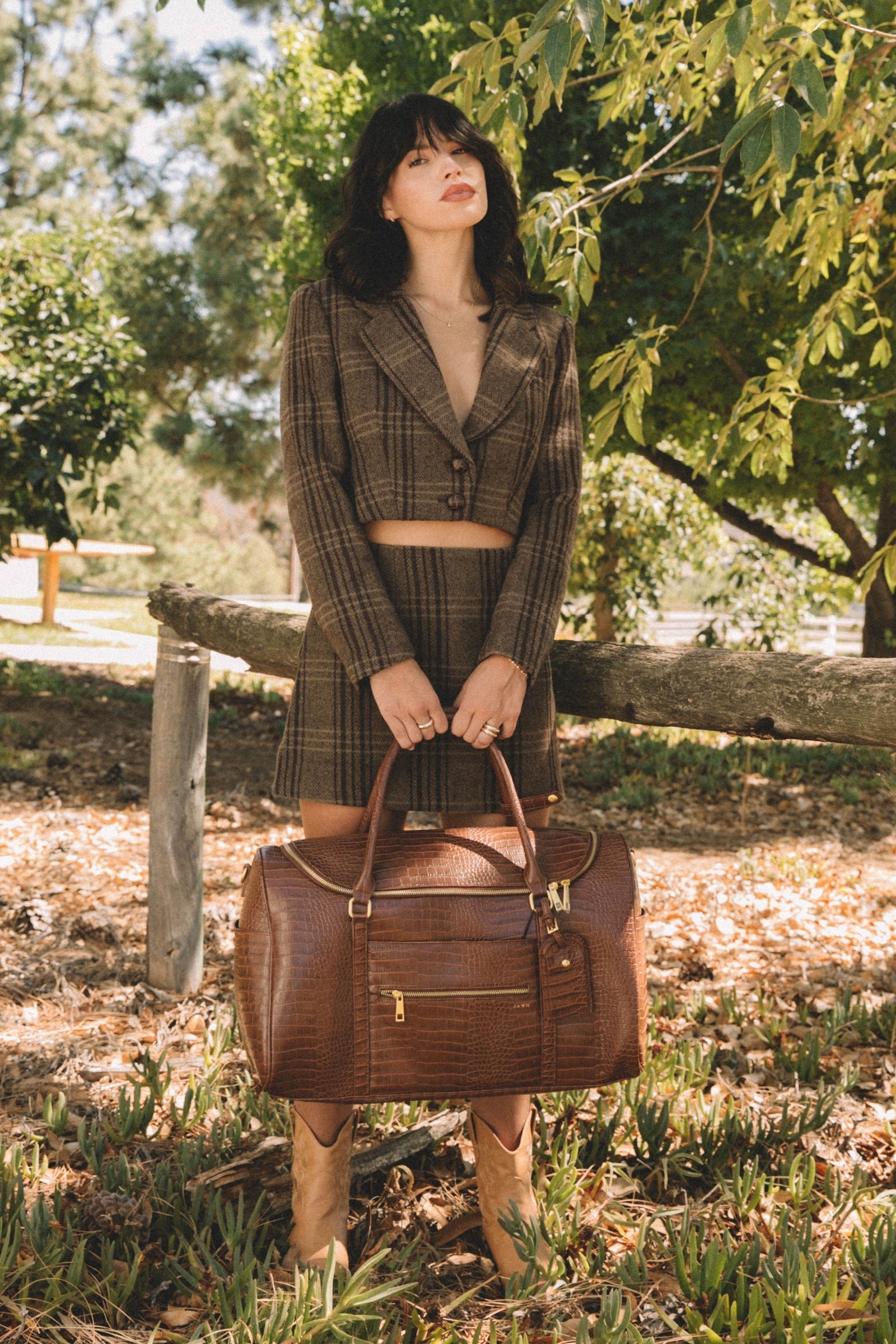 FAWN DESIGN THE WEEKENDER CROC PECAN swirlboutique