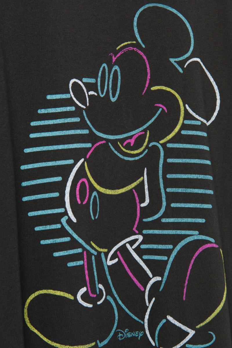 JUNK FOOD CLOTHING - MICKEY MOUSE NEON POSE VINTAGE TEE