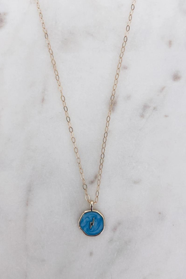 MAC & RY JEWELRY - ENAMEL CHARM NECKLACE