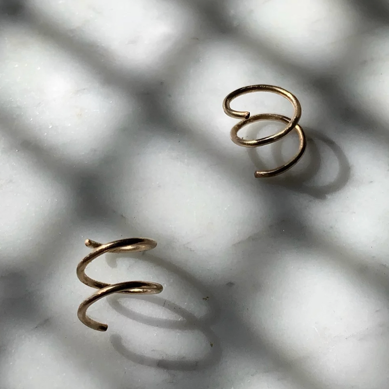 LUSH JEWELRY - SPIRAL HOOPS