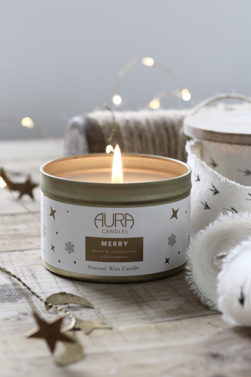 Aura Candles Merry Candle